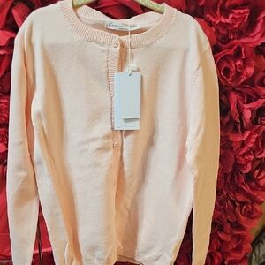 Cunyi NWT Girls Pink Cardigan Sweater Size 6/7